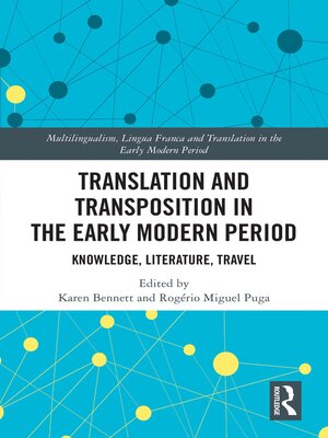 cover image of Translation and Transposition in the Early Modern Period